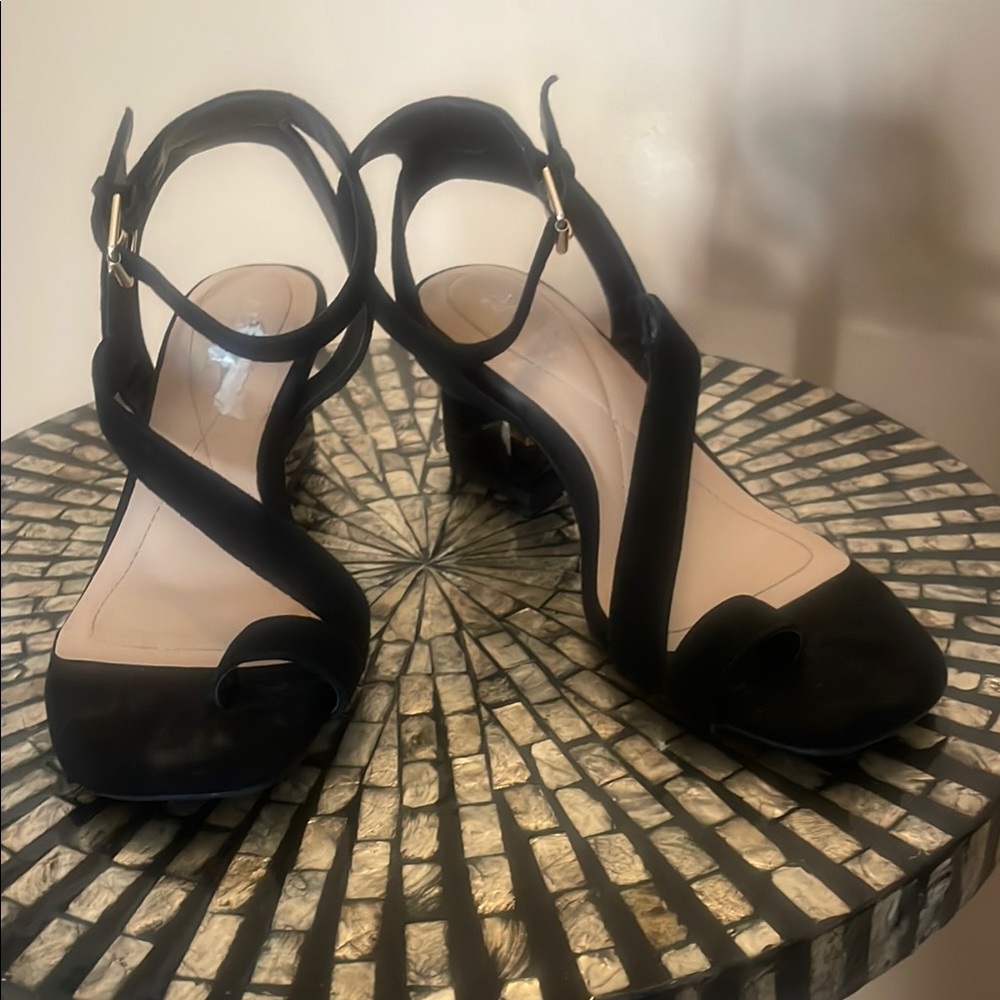 Alfani Black Heels with Strappy Design